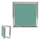 TEOV Revisionstüre 200x200 mm Aluminium-Rahmen Verdeckte Revisionsklappe 10 mm Einlage Imprägnierte Gipskartonplatte Verdeckte Gipskarton (20X20cm)
