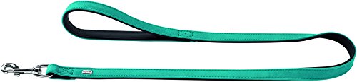 Hunter Hundeführleine Provence aus Nappaleder, 1,8/100 cm, türkis