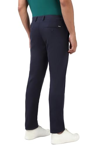 Image of Peter England Men's Slim Fit Mid Rise Super Premium Wrinkle Free Casual Trouser Chinos