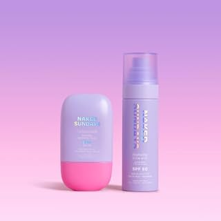 Naked Sundays Prime & Glow SPF 50 Bundle: CabanaMilk + Hydrating Mist | Dermatologist Recommended, 24% Zinc Oxide, Vitamin E, Kakadu Plum, Hyaluronic Acid, oxybenzone-free, Vegan & CF