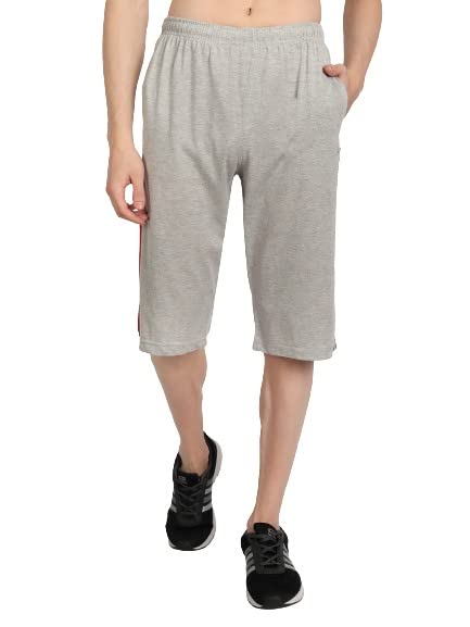 zeffit Cotton Blend Side Stripe Regular Fit 3/4ths for Men-picture-53