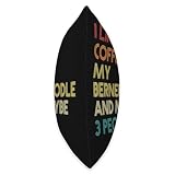 Bernedoodle Dog Owner Coffee Lovers Quote Vintage Retro Throw Pillow