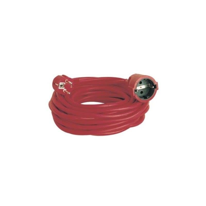 Rallonge rouge 3 voies Evila bloc multiprise rallonge électrique 10m 3x15