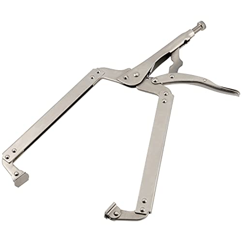 SEHOI 3PCS 18 Inches C-clamp Locking Pliers with Swivel Pads, Locking Clamp Pliers, Welding Clamps for Wood Working and Welding