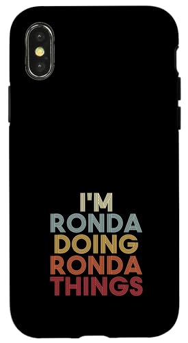 Ronda Name Ronda Personalized Name First Given �X�}�z�P�[�X iPhone X/XS �p