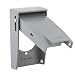 Hubbell-Bell 5030-0 Rayntite Weatherproof Cover, 2.15 in Dia X 4-1/2 in L X 2-3/4 in W, Gray, Grey