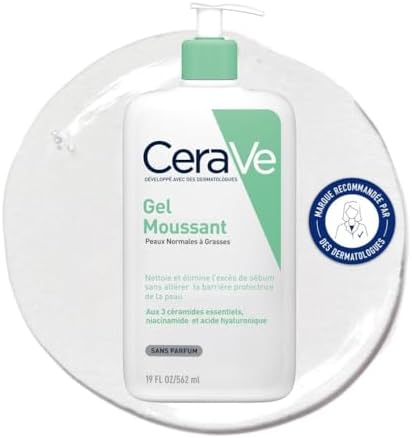 CeraVe - Gel Moussant - Nettoie et Elimine l'Excès de Sébum Sans ...