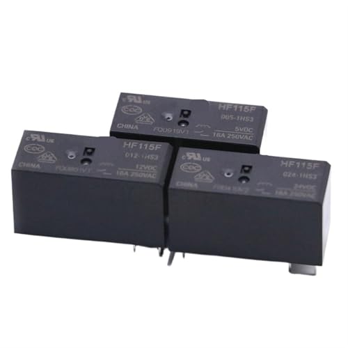 Relais HF115F-005-1HS3 5V pour réparer une carte électronique en panne, lot de 2 relais 16A