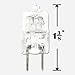 Anyray® A1700Y (12-Pack) 20 Watt G8 20W 120v Halogen Light bulb GY8.6 T4 JCD Type 110v 120v 130v 20Watt Size Less Than< 35mm Long