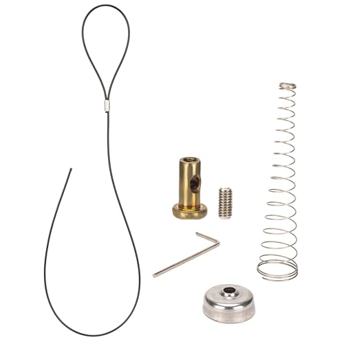Gate Latch Cable Pull Spring-Loaded Latch Kit for Wooden Fence Gates Gate Latch Pull Cable String Adjustable from 2 to 6 Posts Stainless Steel Spring 1 Pack