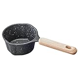 jojofuny Antihaft Metall Saucentopf 250 ml Dicker Kleiner Milchtopf mit Griff Hitzebeständig für Herd Reisen