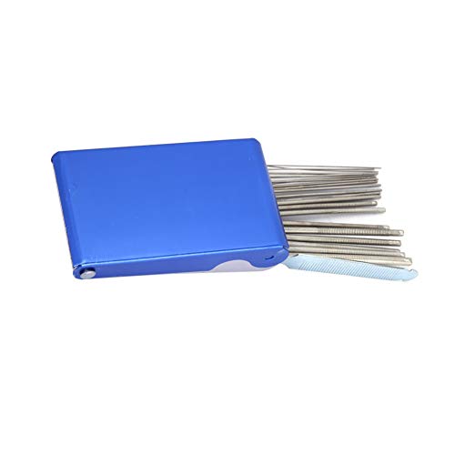 21 Stks Nozzle Cleaner, Duurzaam Stabiele Prestaties Draagbare Lassen Gas Laspunt Nozzle Cleaner File Set 3 X 5.1in Met… - Image 4