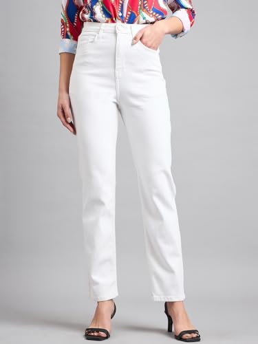 Image of Style Quotient Women Tinted Blue HIGH Rise Straight FIT Jeans