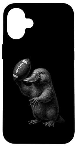 カモノハシ アメリカンフットボール スポーツ 動物好き スマホケース iPhone 16 Plus 用