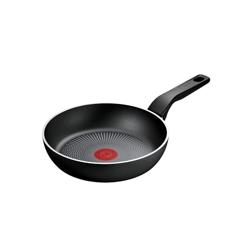 Tefal Recycled On Bratpfanne 24 cm, 100% recyceltes Aluminium, Antihaftbeschichtung, Induktion, Spülmaschinenfest, Schwarz, C2970432