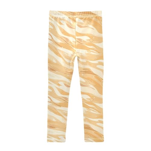 KLL Abstract Marblextured Pattern Little Girls Basic Leggings Soft Full Length Pants Sports2