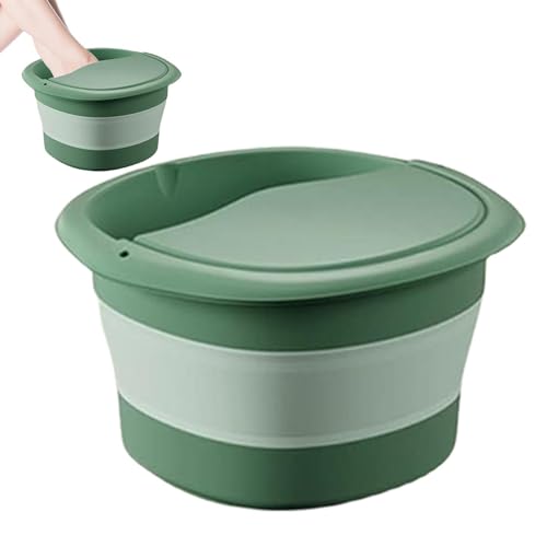 Geruwam Lavabo para pies | Pediluvio Plegable con Aislamiento térmico y Puntos de Masaje - Bañera de pedicura para baño de pies, Lavado de Cara, Lavado de Toallas, Lavado de Ropa