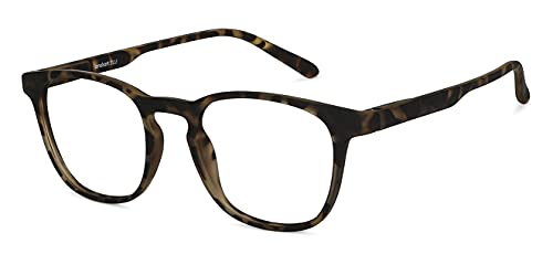 LENSKART BLU | Zero Power Bluecut & Antiglare Computer Eyeglasses | Brown Full Rim Square | For Men & Women | Large | LB E14058 - Image 4