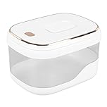 Large Flour Storage Container, Press Type Rice Container with Up Lid for Flour Cereal, Dry Food Storage Kitchen Organization, Large Capacity Bucket Hygienic Rice Canister (5KG)