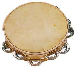 Pandereta Marca Samba �20 cm, gallega, doble, sonajas acero inoxidable
