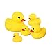 Bath Duck Toys 5 Pcs Rubber Duck Family Squeak Ducks Baby Shower Toy for Toddlers Boys Girls (Yellow Duck Family)