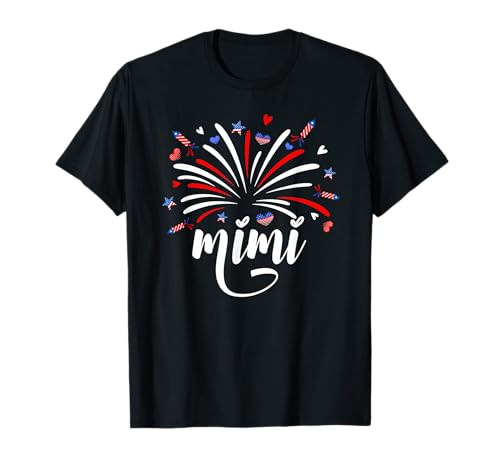 Patriotic 4th of July Mimi Fireworks Little Firecracker T-Shirt