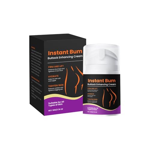 Crema De Aumento De Glúteos, Crema Modeladora Para Glúteos Femeninos,Crema Hidratante Reafirmante De Cadera, Mejora La Textura Rugosa De Los Glúteos, Reafirma Y Tonifica Los Glúteos.50g