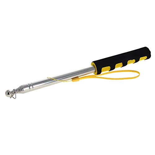 Image of Othmro 2Pcs Hollow Telescopic Teachers Pointer, Teaching Pointer Stick for Classroom, Metal Hand Retractable Pointer Extended Length 78.7 inch, Handheld Presenter Whiteboard Pointer (Yellow /Black)