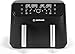 Nutricook Air Fryer Duo 2 Flexzone, 8.5L XL Basket, Middle Divider,2 Independent Cooking Zones, Air Fry,Bake,Roast, Broil, Reheat&Dehydrate, 6 Presets,AFD285, Black,2400 Watts,2Years limited Warranty