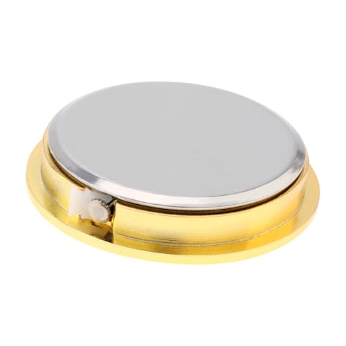 MovFlax 1-1/2 Inch (37 mm) Round mini Quartz Clock Insert Replacement Mini Quartz Movement Miniature Clock with Roman Numerals Fit 35 mm Diameter Hole Dial (1, 1-1/2 Inch (37 mm)-Gold)