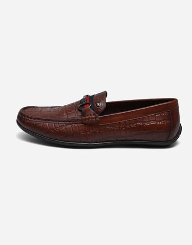 Image of Monte Carlo Mens Solid Slip on Genuine Leather Loafers (201820FW)