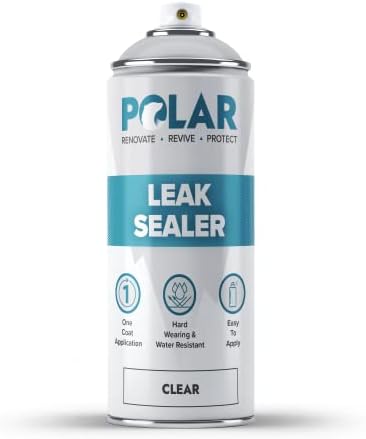 Polar S1 Superior Black Leak Sealer Spray - 400ml - Tough Waterproof Sealant - Ideal for Drain & External Pipe Leaks & Cracks - Instant Repair & Long Lasting Protection - Interior & Exterior Use