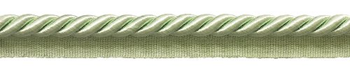 Décopro Large 3/8 Inch Pale Jade Green Basic Trim Cord With Sewing Lip, Sold By The Yard, Style# 0038S Color: G12 #TOP13