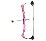 NXT Generation Rapid Riser Pink Compound Bow Kit with Three Safe Foam Suction Cup Arrows - For Lefties and Righties
