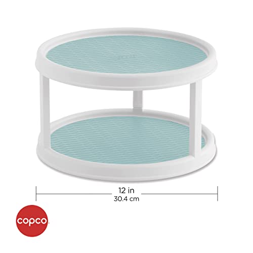 Copco 5234758 Non-Skid 2 Tier Turntable, 12-Inch, Aqua #TOP5