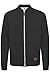 Produktbild Blend BHArco Herren Sweatjacke Collegejacke Cardigan mit kurzem Stehkragen Reißverschluss Kängurutasche Baumwollmischung Regular fit, Größe:M, Farbe:Black (70155)