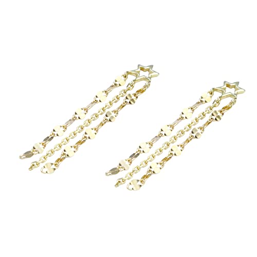 Boucles d'oreilles étoile pendante fini 18k, le cadeau idéal pour elle