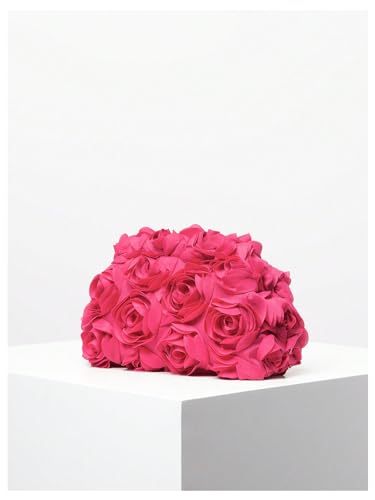 Image of Verdusa Women's 3D Flower Clutch Evening Bag Floral Purses Party Prom Handbags