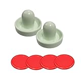 Gold Standard Games Home Pro Air Hockey Kit - (2) White Mallets with (4) red Pucks 3-3/16â€