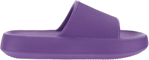 Image of BRONAX Cushioned Thick Sole Pillow Slippers for Women and Men Y10 | Cloud-Like Soft Sole, Foot Pain Relief, EVA Platform Sole, Indoor Outdoor Slides, Waterproof Shower Ready, Quick-Drying