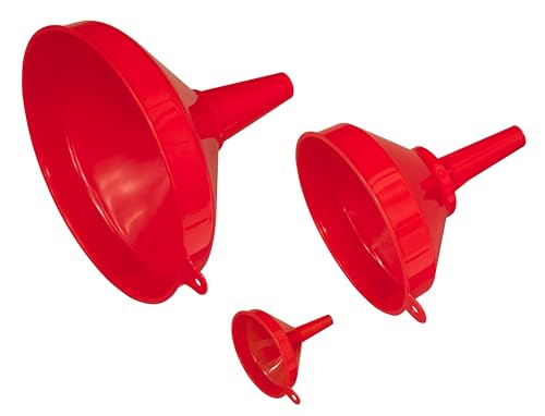 Entonnoir avec bec fixe anti éclaboussure Sealey F98 en lot de 3
