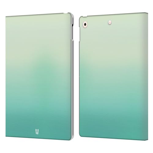 Étui portefeuille en cuir antichoc iPad 10.2 avec support intégré vert ombre