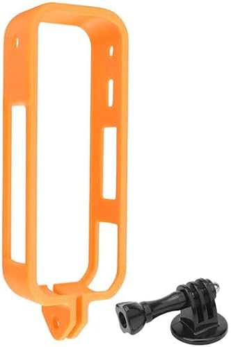 For Insta360 X5 360 Camera CQT Expandable Protective Cage Shockproof Case Vertical Orange