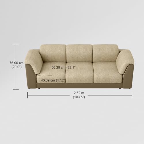Image of GODREJ INTERIO Broadway V2 3 Seater Sofa Fabric