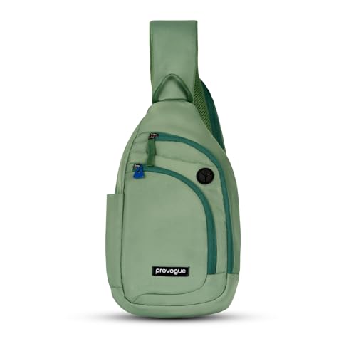 Image of Provogue Bolt Crossbody Bag for Men and Women, Sling Bag, Small Backpack, Multi-pocket Bag for Travel, Chest Bag with 8 inch Tab Pocket, One Side Shoulder Bag