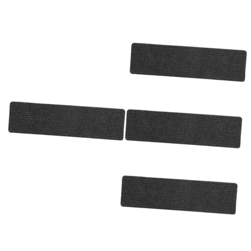 iplusmile 4stücke Treppenstufenmatten rutschfeste Teppich-stufenmatten Selbstklebend Für Fliesen Einfache Installation Ohne Werkzeuge Weiße Streifen Antirutsch-Schutz Für