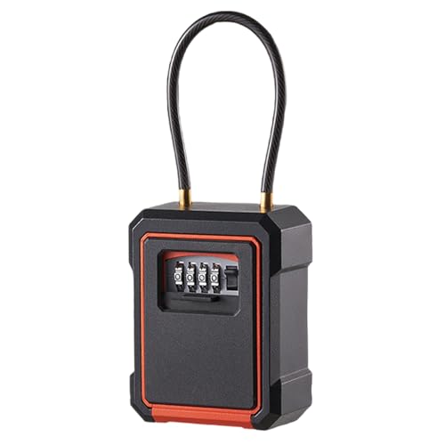 Boîte de rangement pour clés murale anti-perte avec code secret mécanique - 5