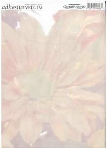 Flower Generations Self Adhesive Transparent Vellum