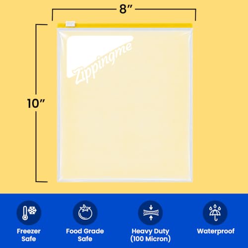 Image of Multipurpose Zip Lock Slider Bags | 15 Small Size (8 inchx10 inch)