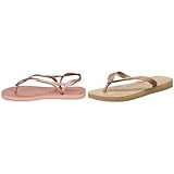 Produit 2: Dessus: Caoutchouc Havaianas Luna Femme, Crocus Rose, 39/40 Femme Tongs, Rose Or, 39/40 EU